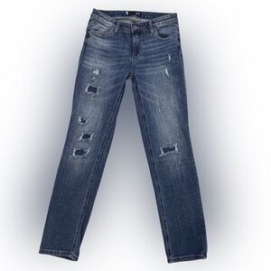 Kut from the Kloth Dark Blue Distressed Skinny Jeans